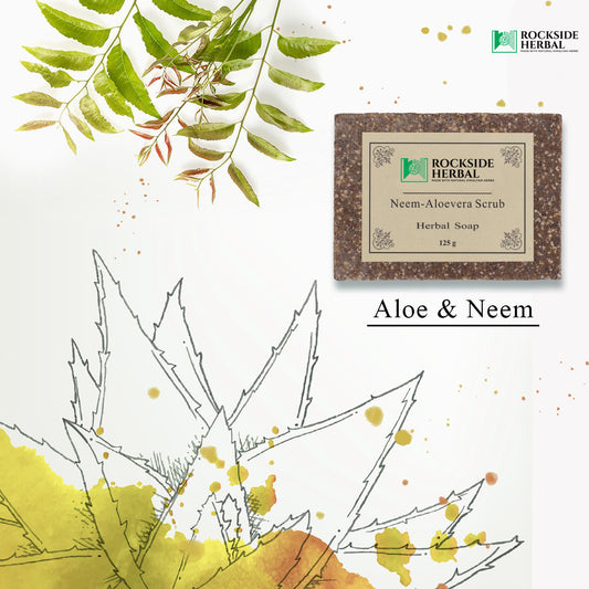 Herbal Hand Made Neem Aloevera Scrub Soap