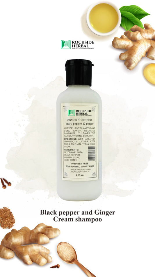 Herbal Cream shampoo with Blackpepper and Ginger

