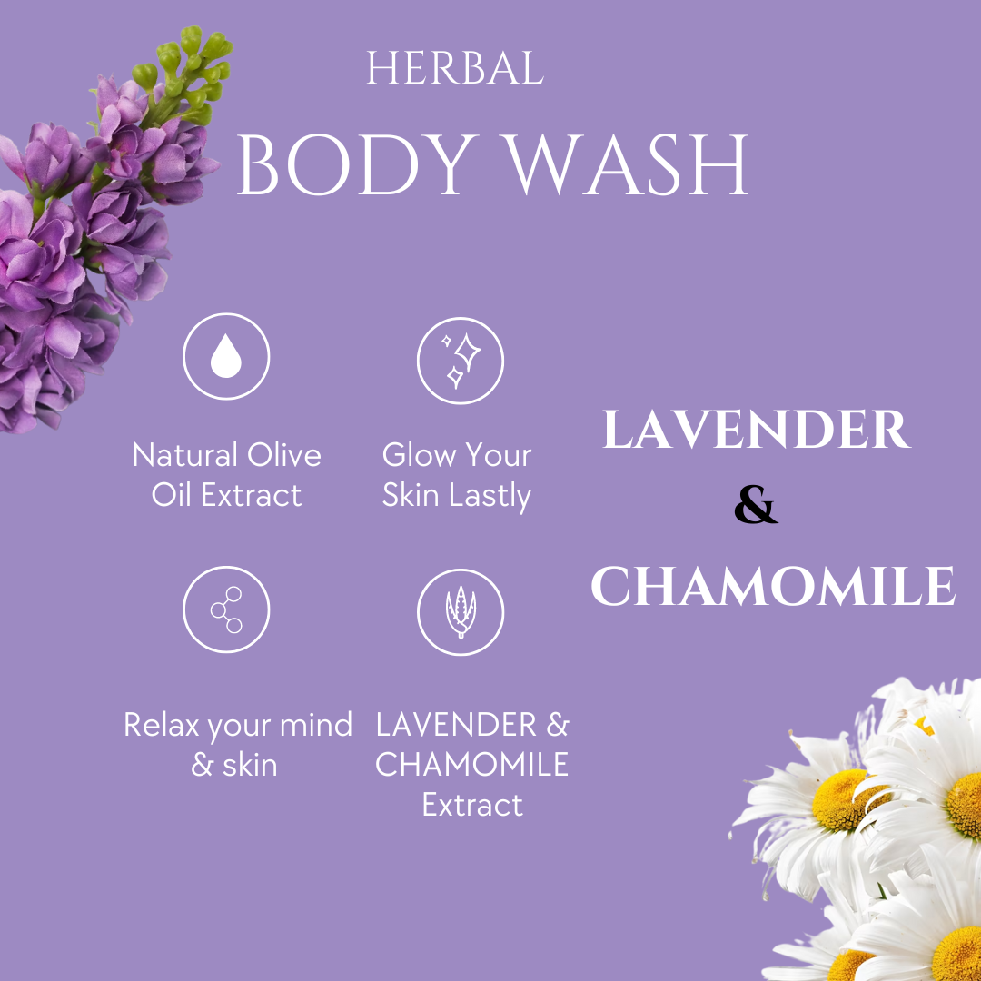 Herbal Body Wash Lavender & Chamomile